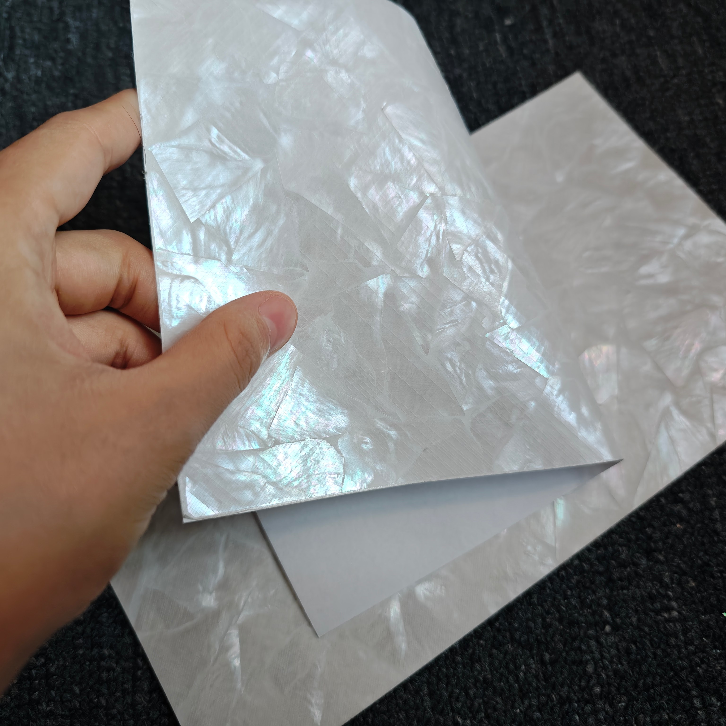 Natural Flexible Mother of Pearl With Adhesive  Sheet