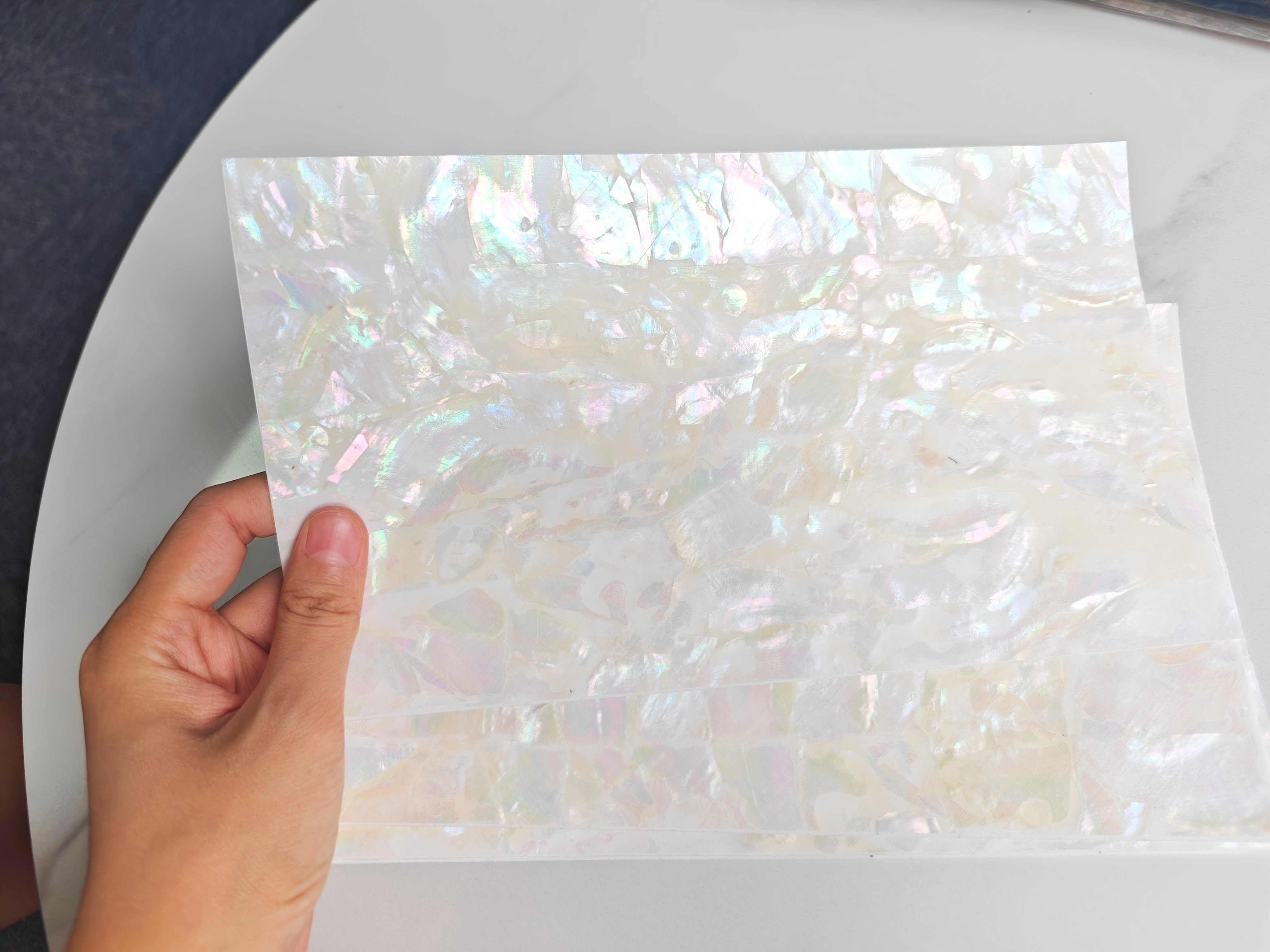 natural mother of pearl sheets