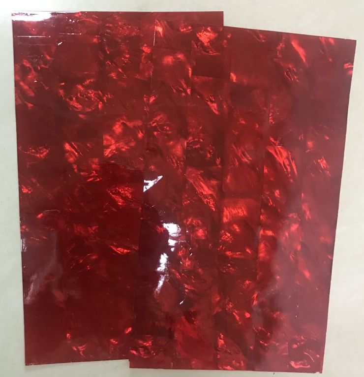Natural Deep Red Mother of Pearl Sheet