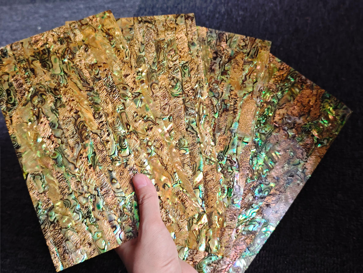 Natural abalone shell sheet
