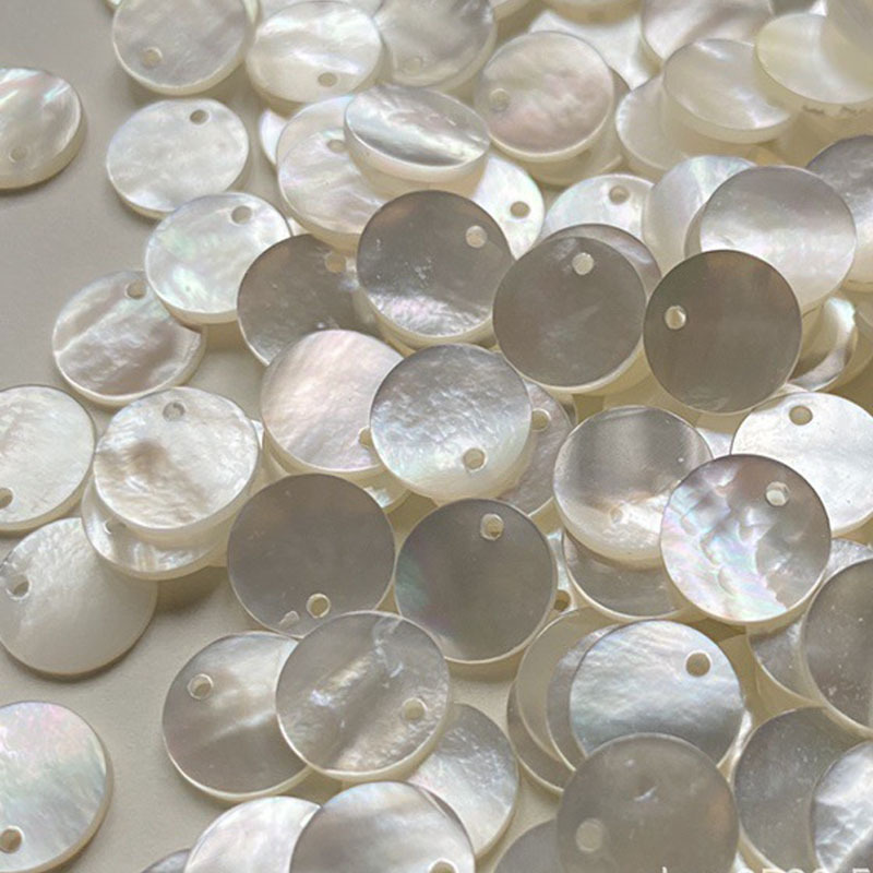 Natural mother of pearl shell beads