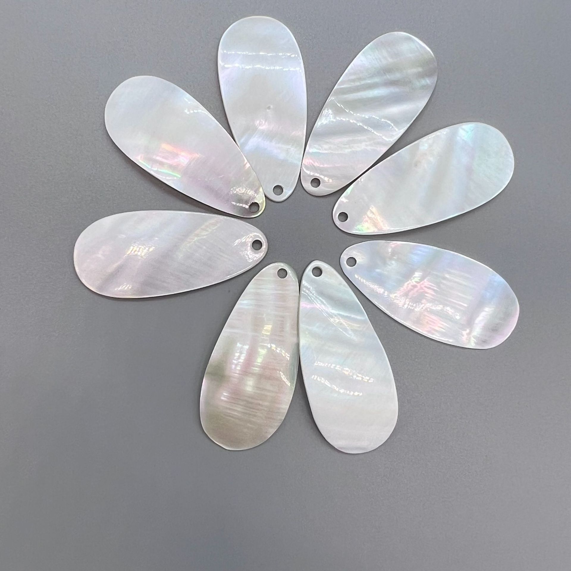 Natural mother of pearl shell beads