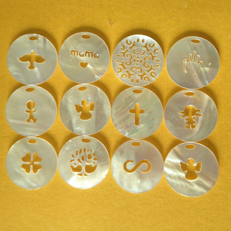 natural shell  buttons