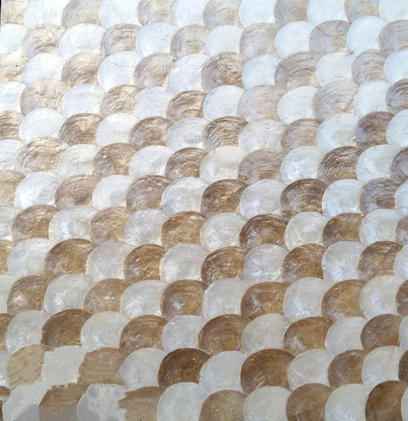 natural shell mosaic